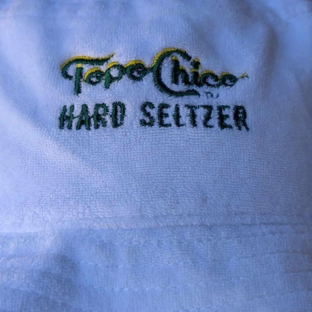 NWOT Russell Athletic Topo Chico Hard Seltzer White Terrycloth Bucket Hat OSFM